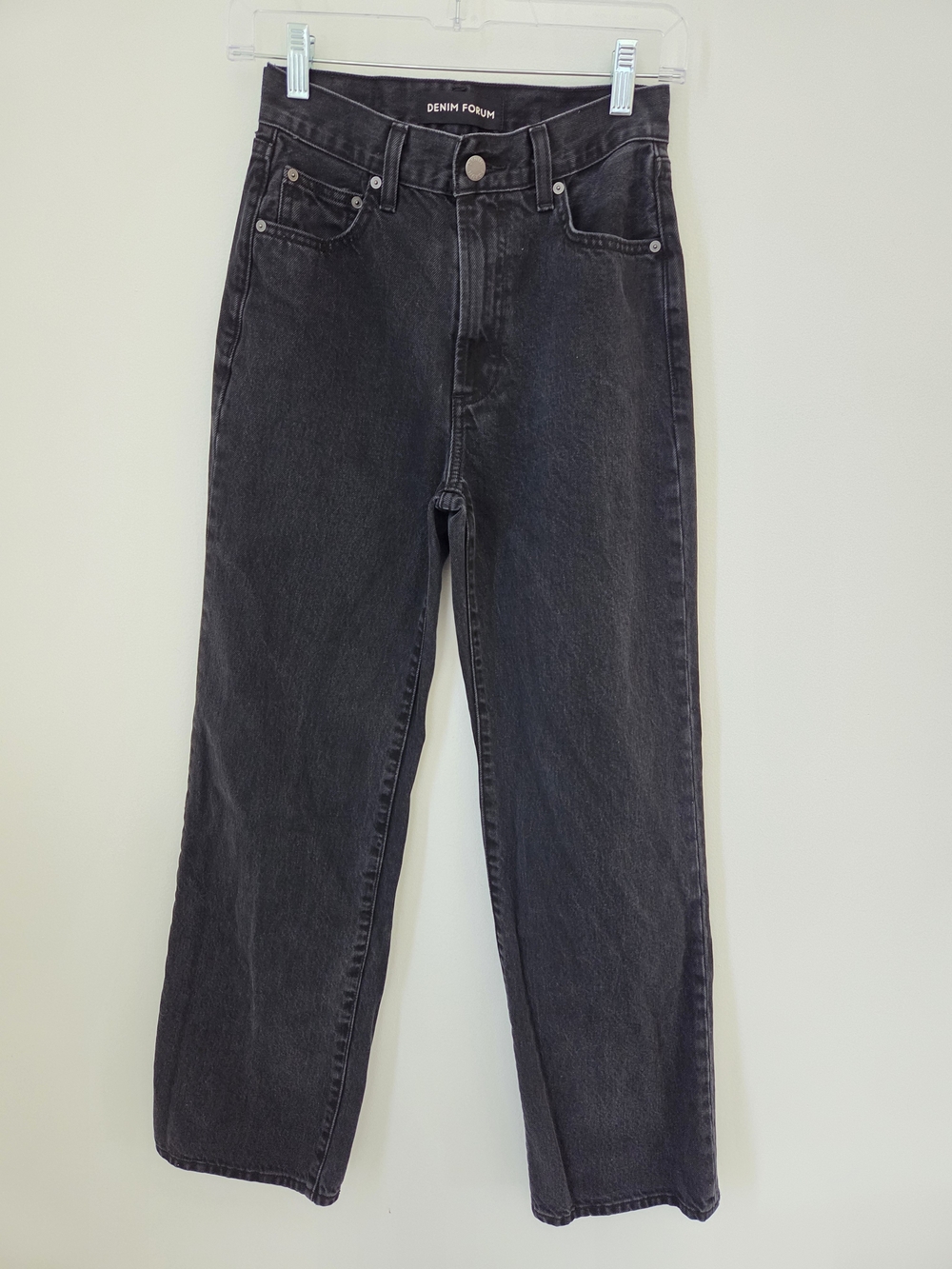 Denim Forum The Farrah Hi-Rise Wide Jean - Size 24